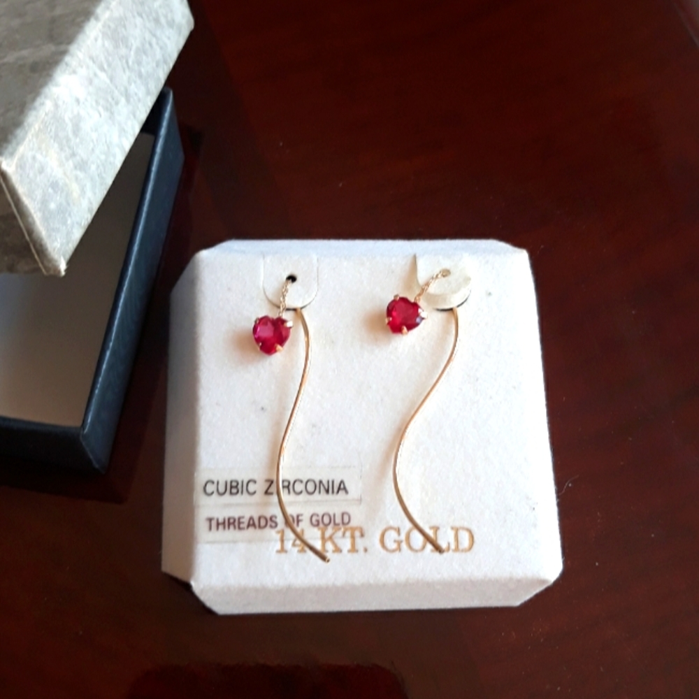 Beautiful heart earrings